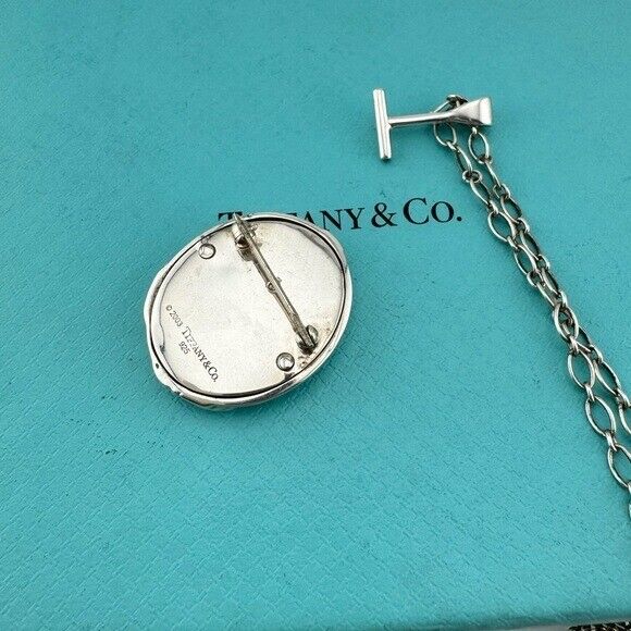 RARE Tiffany & Co. Mother of Pearl Cameo Necklace/Brooch Nature Rose Collection