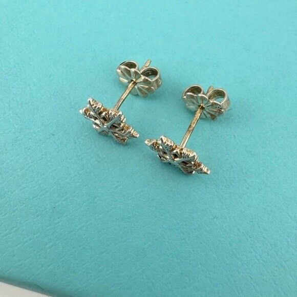 RARE Tiffany & Co. Snowflake Earrings Sterling Silver