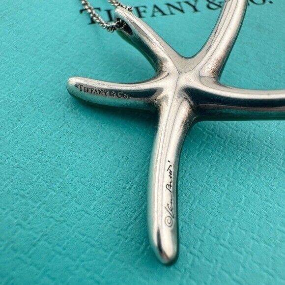 RARE Tiffany & Co. Nephrite Jade Starfish 16" Necklace by Elsa Peretti