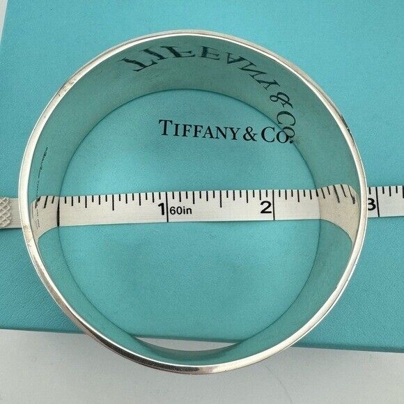 RARE Tiffany & Co. Zellige Geometric Deco Enamel Bangle Bracelet Paloma Picasso