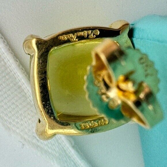 SUPER RARE Tiffany & Co. XL Lemon Quartz Sugar Stack Earrings 18k Yellow Gold