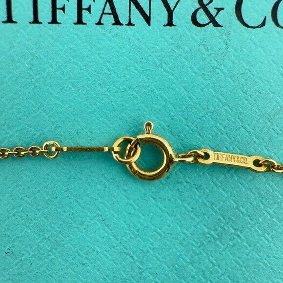 Tiffany & Co. 18k Coral Elsa Peretti Bottle Round Bottle Pendant Necklace 13g