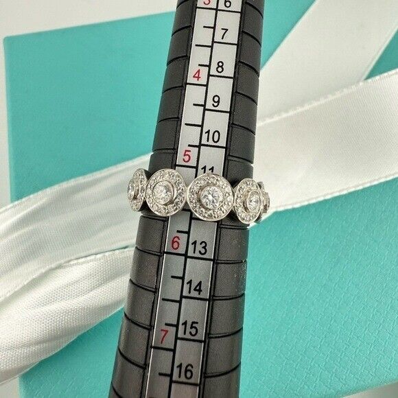 RARE Tiffany & Co. Platinum Diamond Circlet Eternity Band Ring