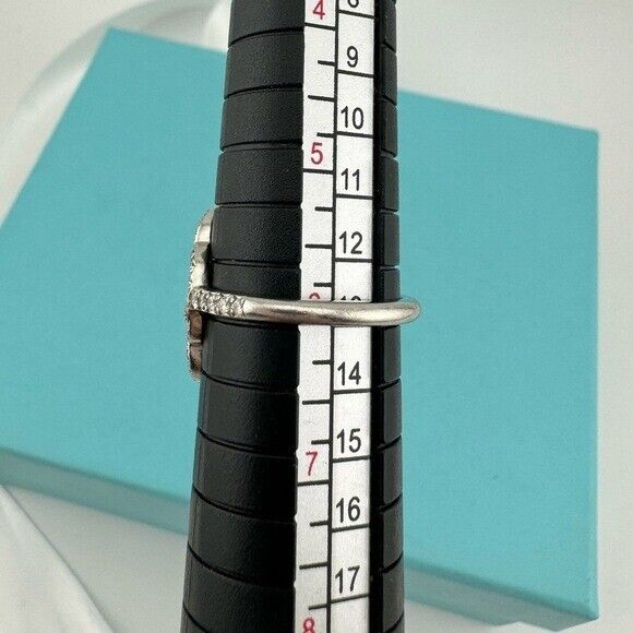 Tiffany & Co. Diamond Enchant Heart Ring Platinum Size 5.75
