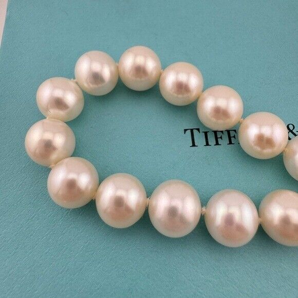 RARE Tiffany & Co. Ziegfeld 9-10mm Pearl Bracelet Sterling Silver