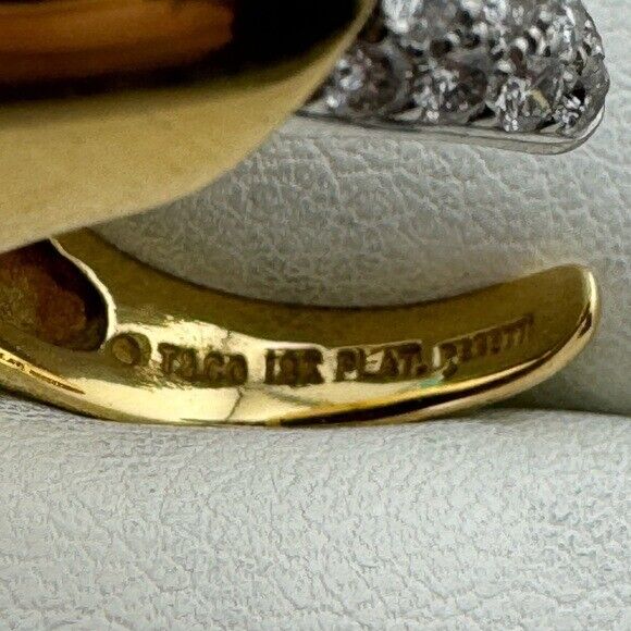 RARE Vtg. Peretti Tiffany & Co. Claw Talon Ring in 18k with Platinum & Diamonds