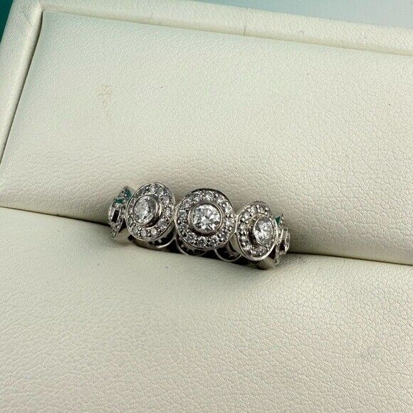 RARE Tiffany & Co. Platinum Diamond Circlet Eternity Band Ring
