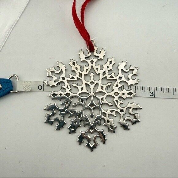 Vintage Tiffany & Co. Makers Snowflake Ornament in Sterling Silver