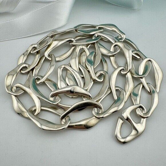 Tiffany & Co. Elsa Peretti Aegean Necklace Sterling Silver 29"