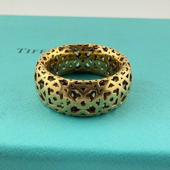 RARE Tiffany & Co. 18k Marrakesh Wide Ring by Paloma Picasso 8g