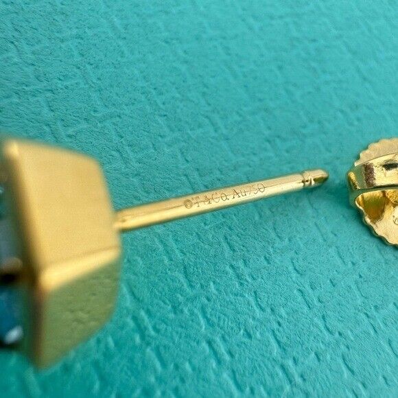 Tiffany & Co. Blue Topaz Paloma Studio Earrings in 18k Yellow Gold