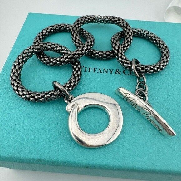 RARE Tiffany & Co. Mesh Toggle Bracelet by Paloma Picasso Sterling Silver