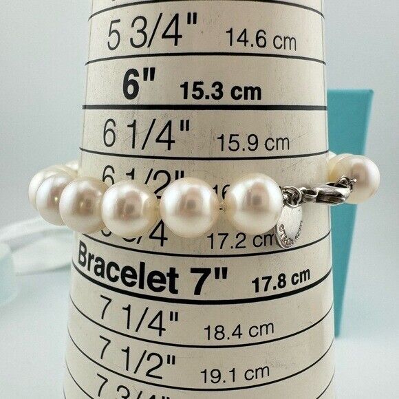 RARE Tiffany & Co. Ziegfeld 9-10mm Pearl Bracelet Sterling Silver