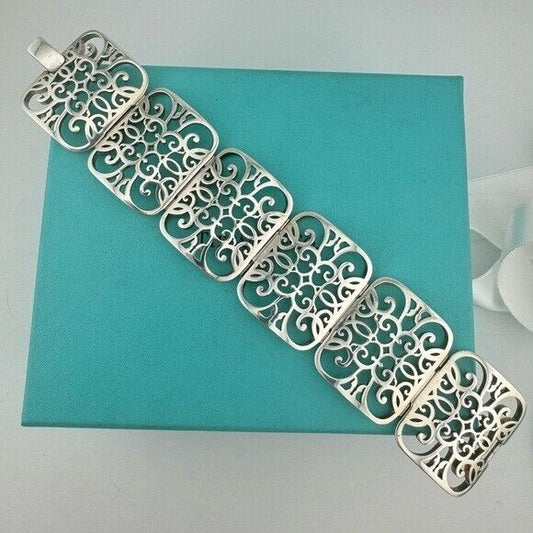 RARE Tiffany & Co. Enchant Filigree Wrap Bracelet in Sterling Silver