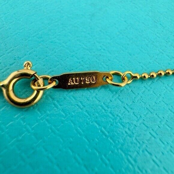 RARE Tiffany & Co. Citrine Sparkler Beaded Chain Necklace 18k Yellow Gold 16"