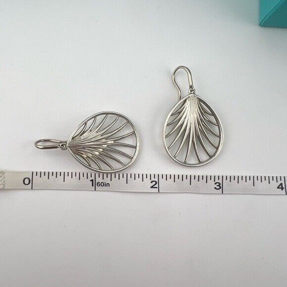 RARE Tiffany & Co. Villa Palm Paloma Picasso Earrings Sterling Silver
