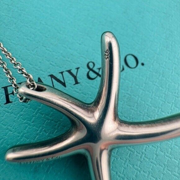 RARE Tiffany & Co. Nephrite Jade Starfish 16" Necklace by Elsa Peretti