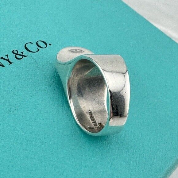 Vintage Tiffany & Co. Elsa Peretti Freeform Sculptural Sterling Silver Ring