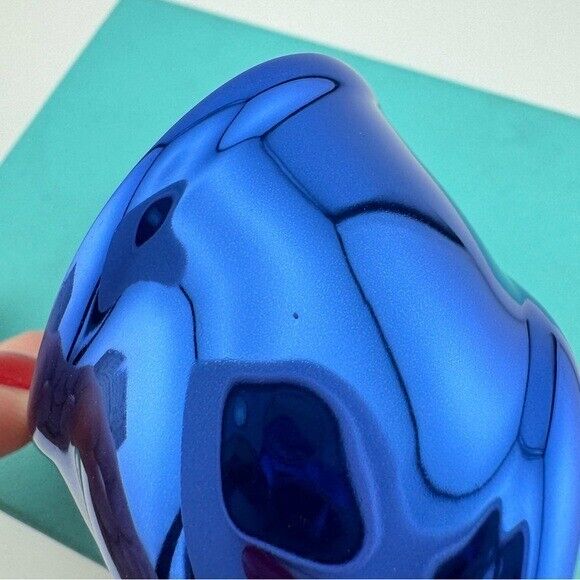 RARE Tiffany & Co. Limited Edition Blue Elsa Peretti Bone Cuff, Small Motif