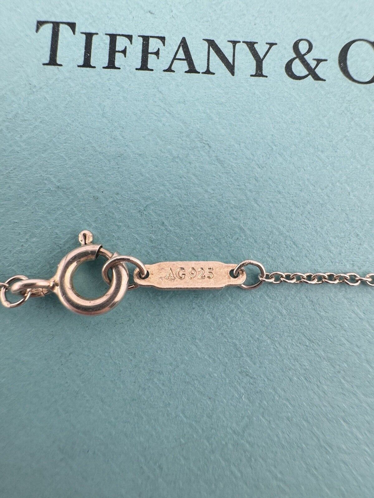 RARE Tiffany & Co. 5 Carat Amethyst Pendant Necklace 18" Sterling Silver