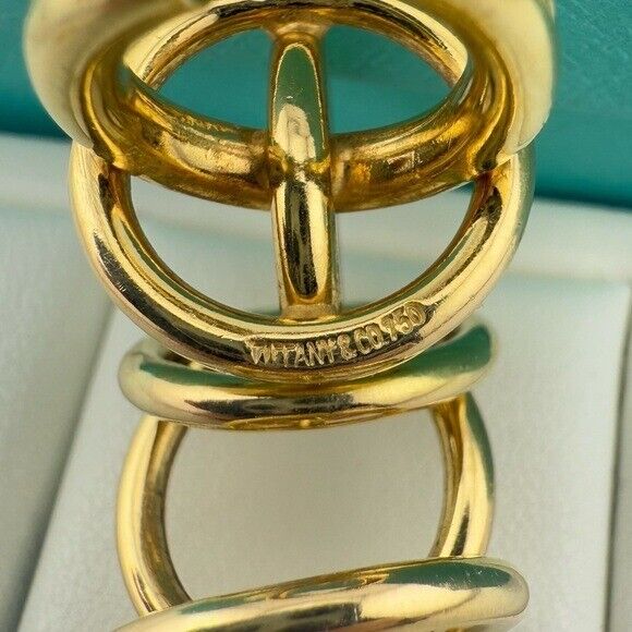 Vintage Tiffany & Co. 18k Paloma Picasso Circles Bracelet in Yellow Gold 34g