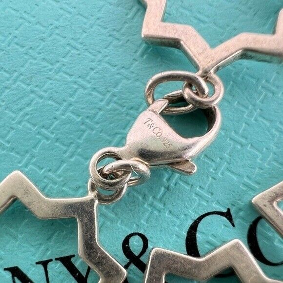 RARE Tiffany & Co. Marrakesh Link Necklace Sterling Silver Paloma Picasso 24"
