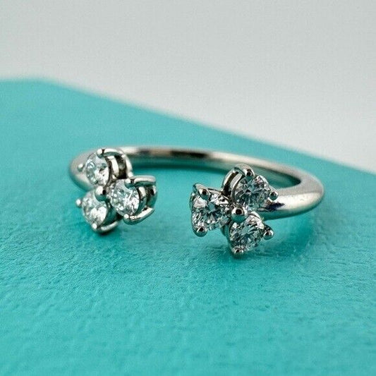 Retired Tiffany & Co. Aria Diamond Open Ring in Platinum
