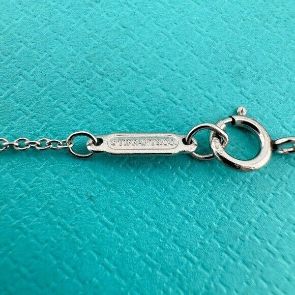 RARE Tiffany & Co. Platinum Christmas Tree Charm Necklace 16"