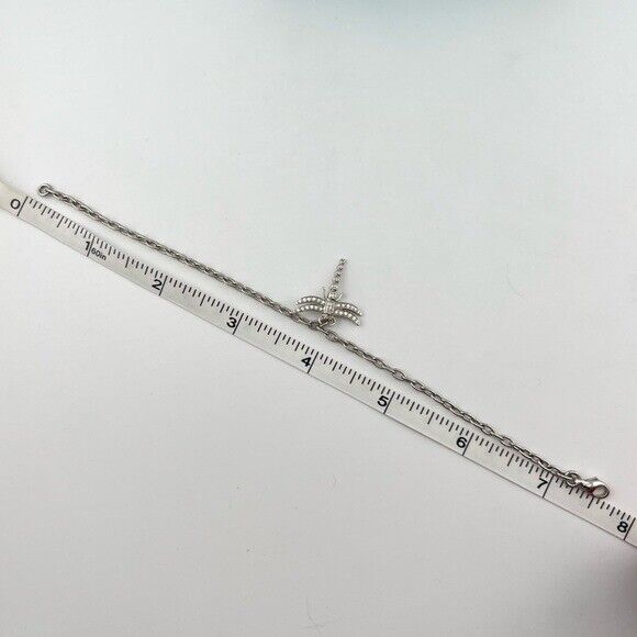 RARE Vtg. Tiffany & Co. Platinum Diamond Dragonfly Bracelet 7.675"