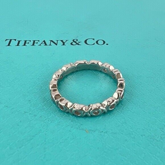 RARE Tiffany & Co. 18k Diamond Paloma Picasso XO Ring Size 4.5