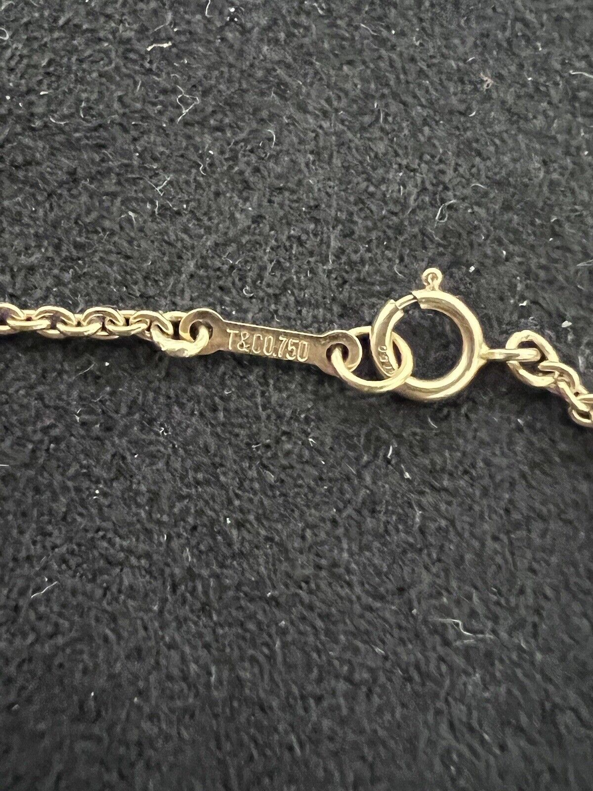 RARE Tiffany & Co. Mesh Necklace with Diamonds Elsa Peretti 18k Yellow Gold