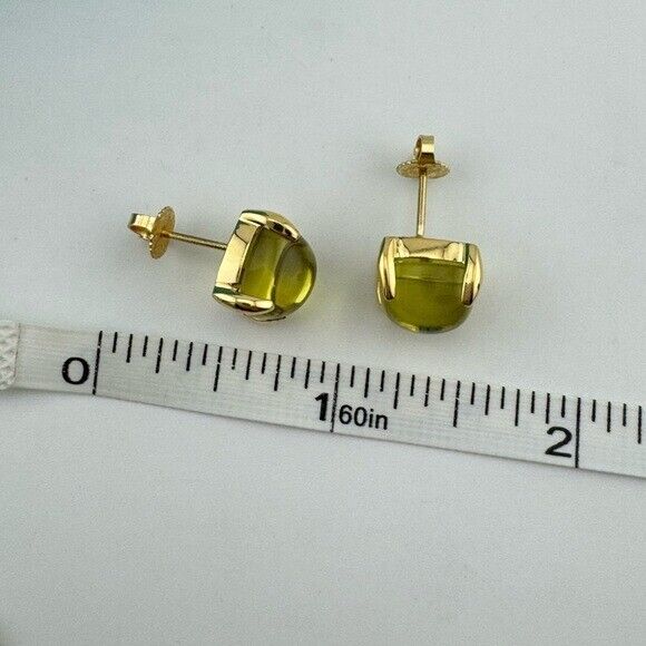 SUPER RARE Tiffany & Co. XL Lemon Quartz Sugar Stack Earrings 18k Yellow Gold