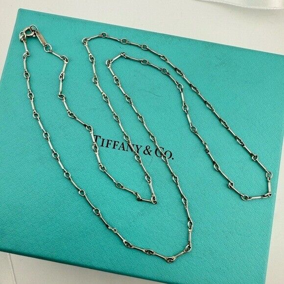 RARE Tiffany & Co. Bone Link Chain 24" Necklace Sterling Silver