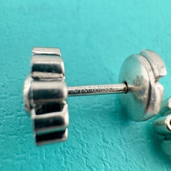 RARE Tiffany & Co. Sapphire & Diamond Platinum Flower Earrings