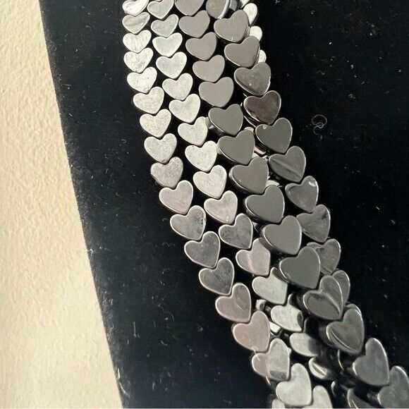 RARE Tiffany & Co. 18k Heart Shaped Hematite, Jade Torsade Necklace Picasso