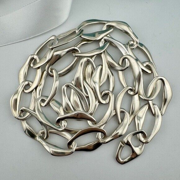 Tiffany & Co. Elsa Peretti Aegean Necklace Sterling Silver 29"