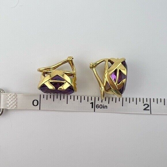 Vintage Tiffany & Co. 18k Paloma Picasso Graffiti Amethyst Earrings