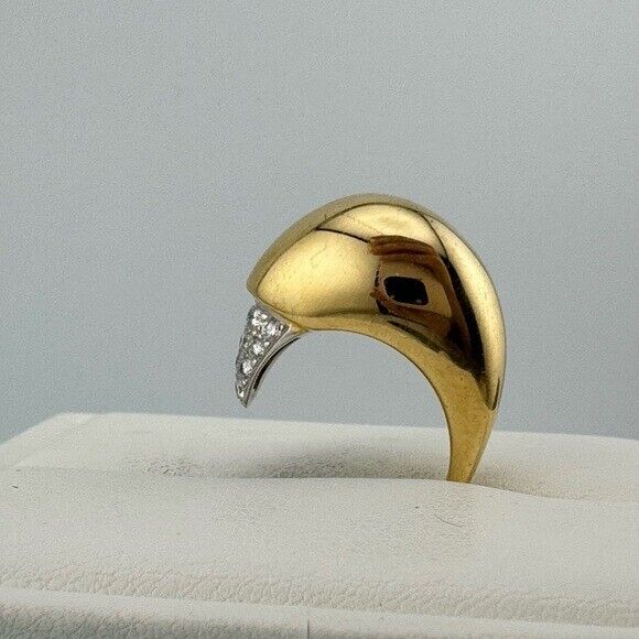 RARE Vtg. Peretti Tiffany & Co. Claw Talon Ring in 18k with Platinum & Diamonds